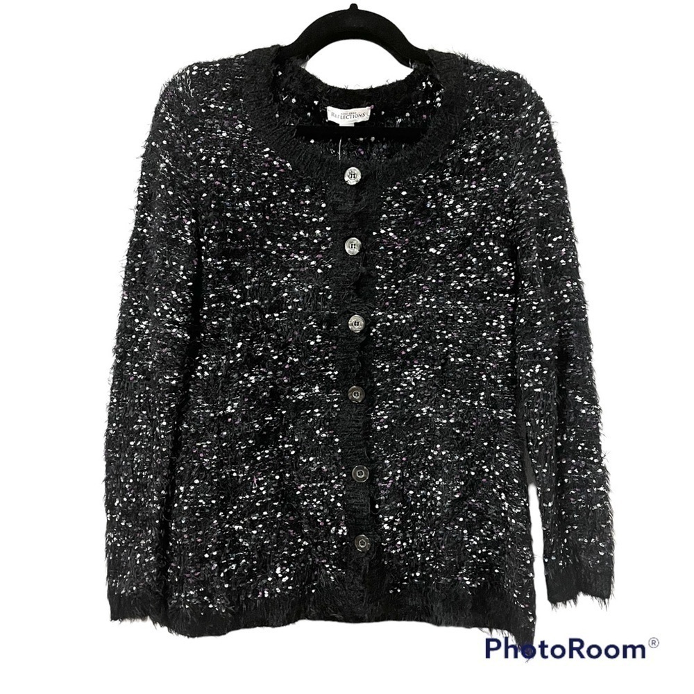 NORTHERN REFLEXIONS Fuzzy Cardigan Size S Petite